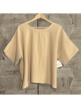 B’Gauze 100% Cotton Women's Relaxed Short-Sleeve Top NWT
